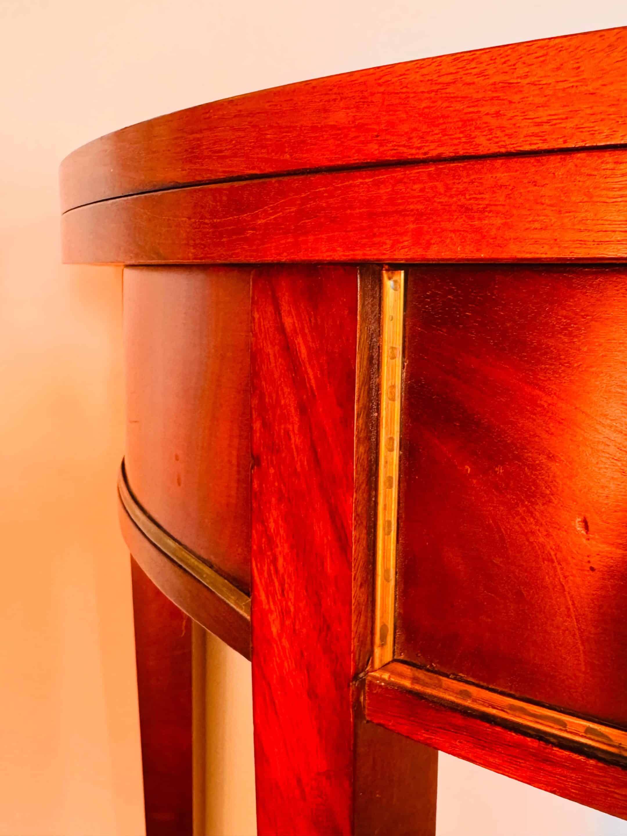 Table console demi-lune