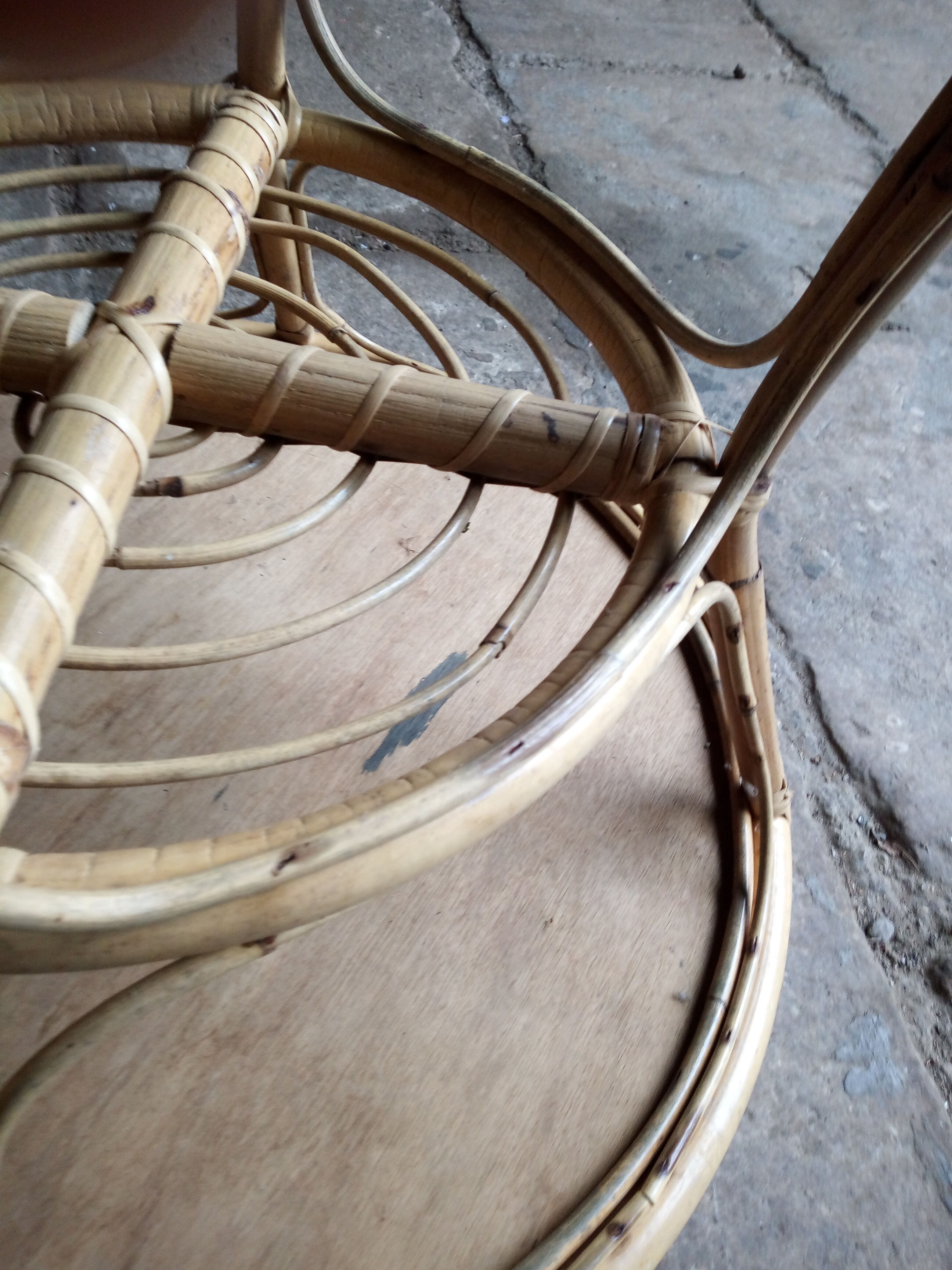 Rattan coffee table