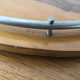 Vintage wood and metal tray for cheeses or decoration