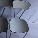 3 chairs in formica cream and khaki 50s