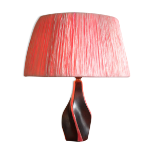 lampe de table en rafia