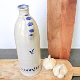 Bottle sandstone blue flower