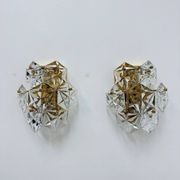 Mid-century pair of crystal sconces by Kinkeldey, Germany, 1970s