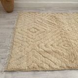 Handmade wool Berber rug 153 x 117 CM