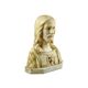 Alabaster Marble Bust Christ Sacred Heart Antique 1920 Signed 32cm