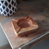 Vintage ashtray in olive wood