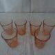 6 verres roses forme gobelet Rosaline Arcoroc Luminarc  vintage
