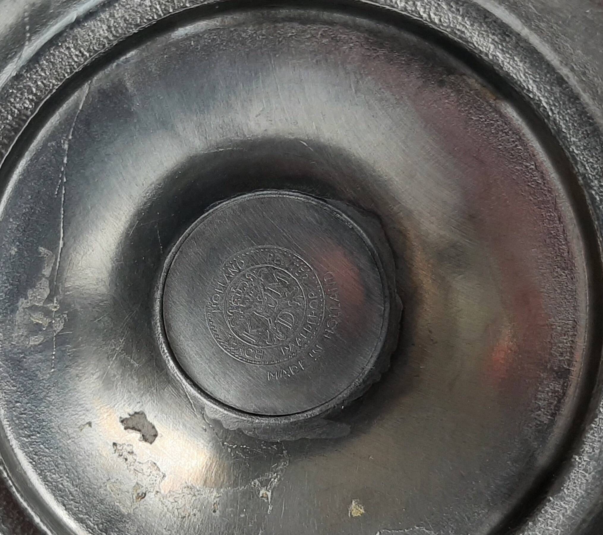 Royal Holland Vintage Pewter Candle Holder 60s
