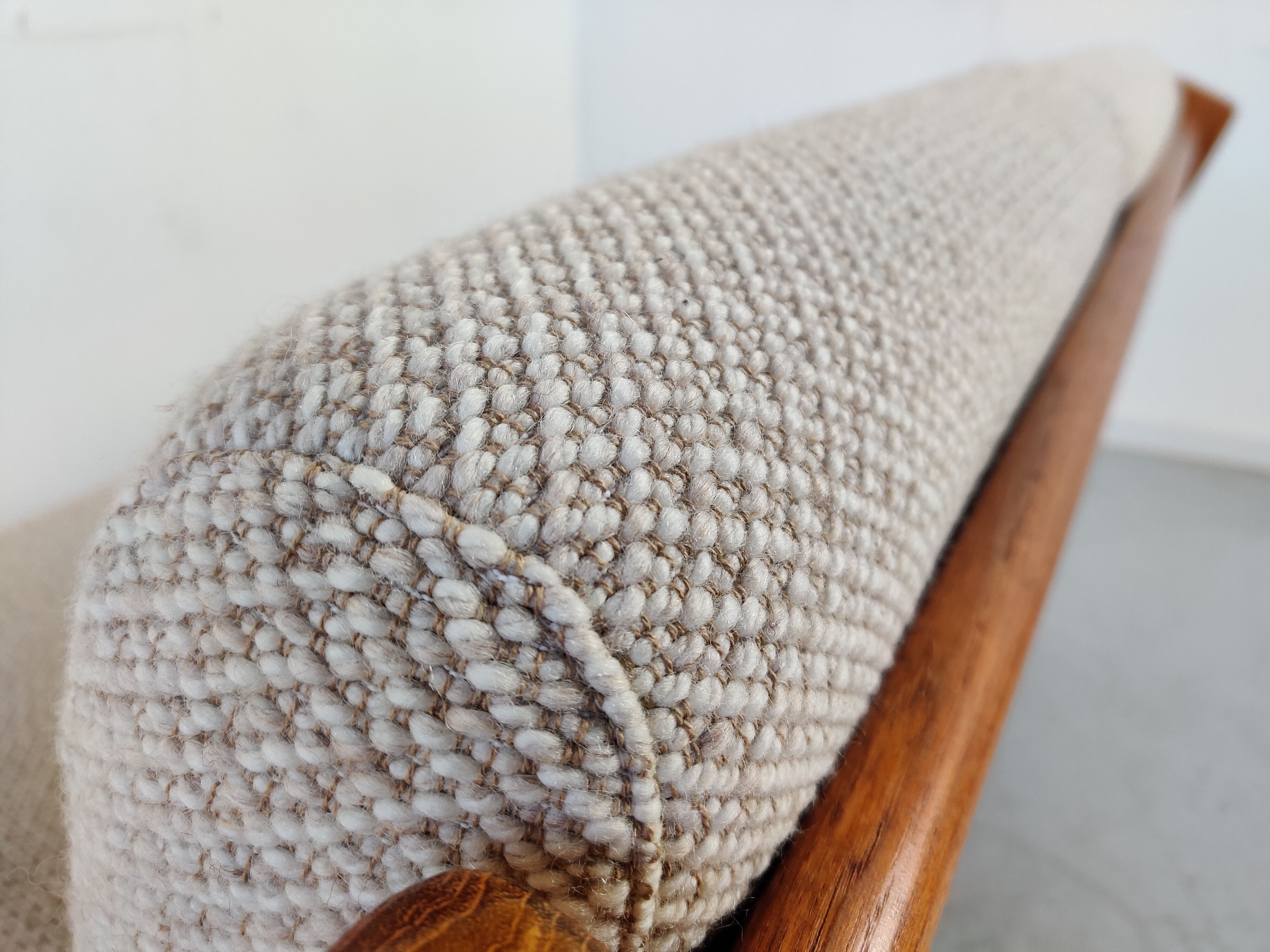 Juul Kristensen 2-seater teak sofa for Glostrup, Denmark 1960s