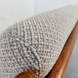 Juul Kristensen 2-seater teak sofa for Glostrup, Denmark 1960s