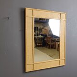 Mid century bamboo mirror by Dal Vera, 1960s
