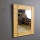 Miroir en bambou du milieu du siècle par Dal Vera, années 1960