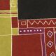 Tisca "Krumi" hand-tufted wool rug, France 1990s