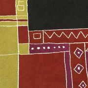 Tisca "Krumi" hand-tufted wool rug, France 1990s
