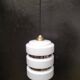 Vintage opaline suspension