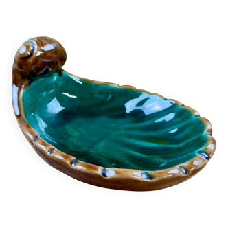 Decorative ceramic catchall in leaf shape – vintage
