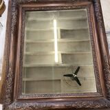 Large carved wooden mirror