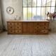XXL solid oak counter sideboard