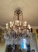 Chandelier in gilded bronze and crystal