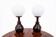 A pair of Art Deco lamps, Poland, 1950s.