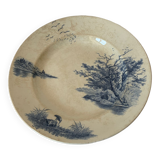 Plat TdeF rond bleu Selency x Monoprix Croisé Laroche