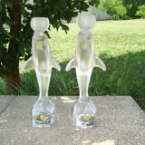 Pair of dolphins royal crystals made in france