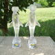 Pair of dolphins royal crystals made in france