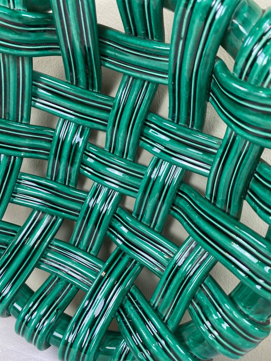 Braided ceramic cup