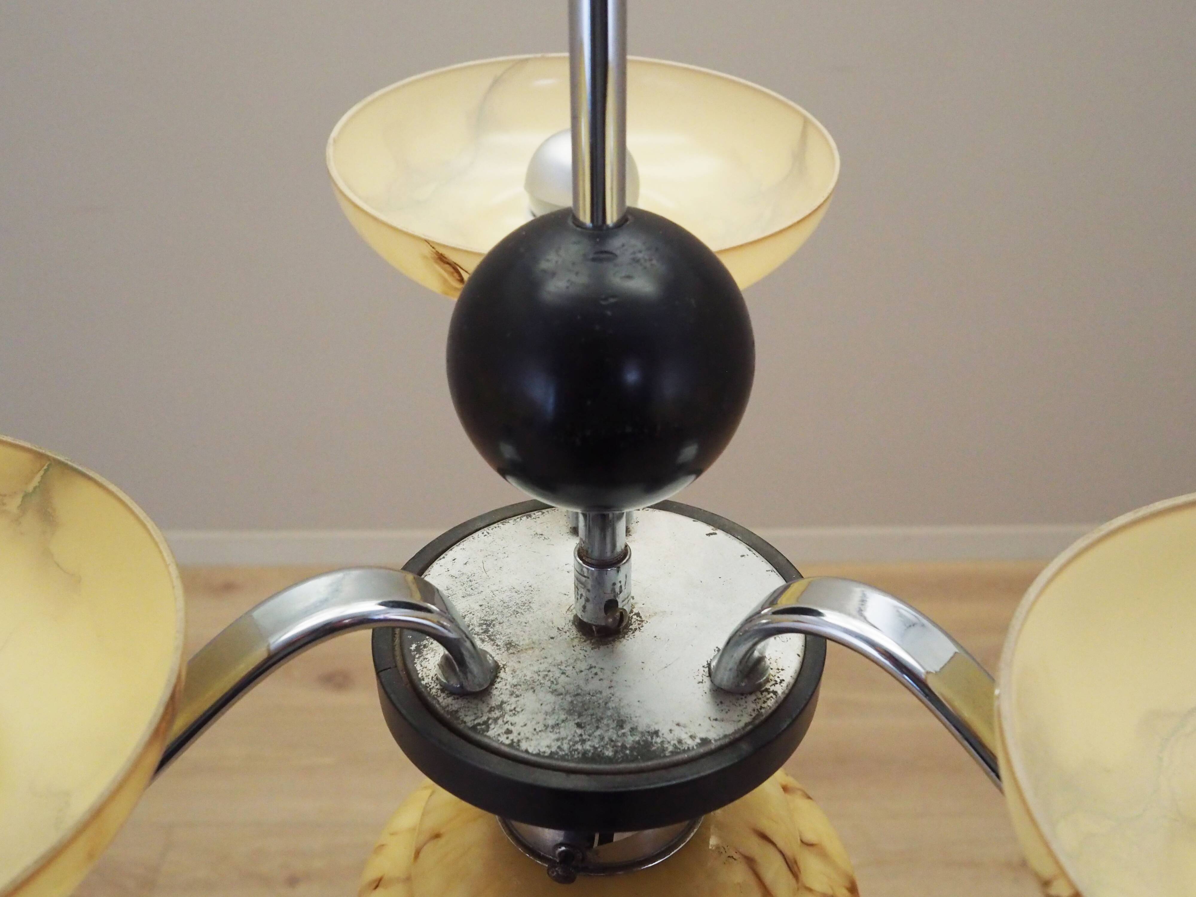Glass chandelier, Danish design, 1970s, production: Denmark