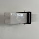 Simple white plexiglass wall light with a black metal frame, 1970s, Germany.