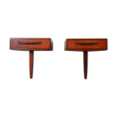 Paire de tables de chevet G Plan Fresco en teck