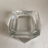 Art Deco glass ashtray in the shape of a prism