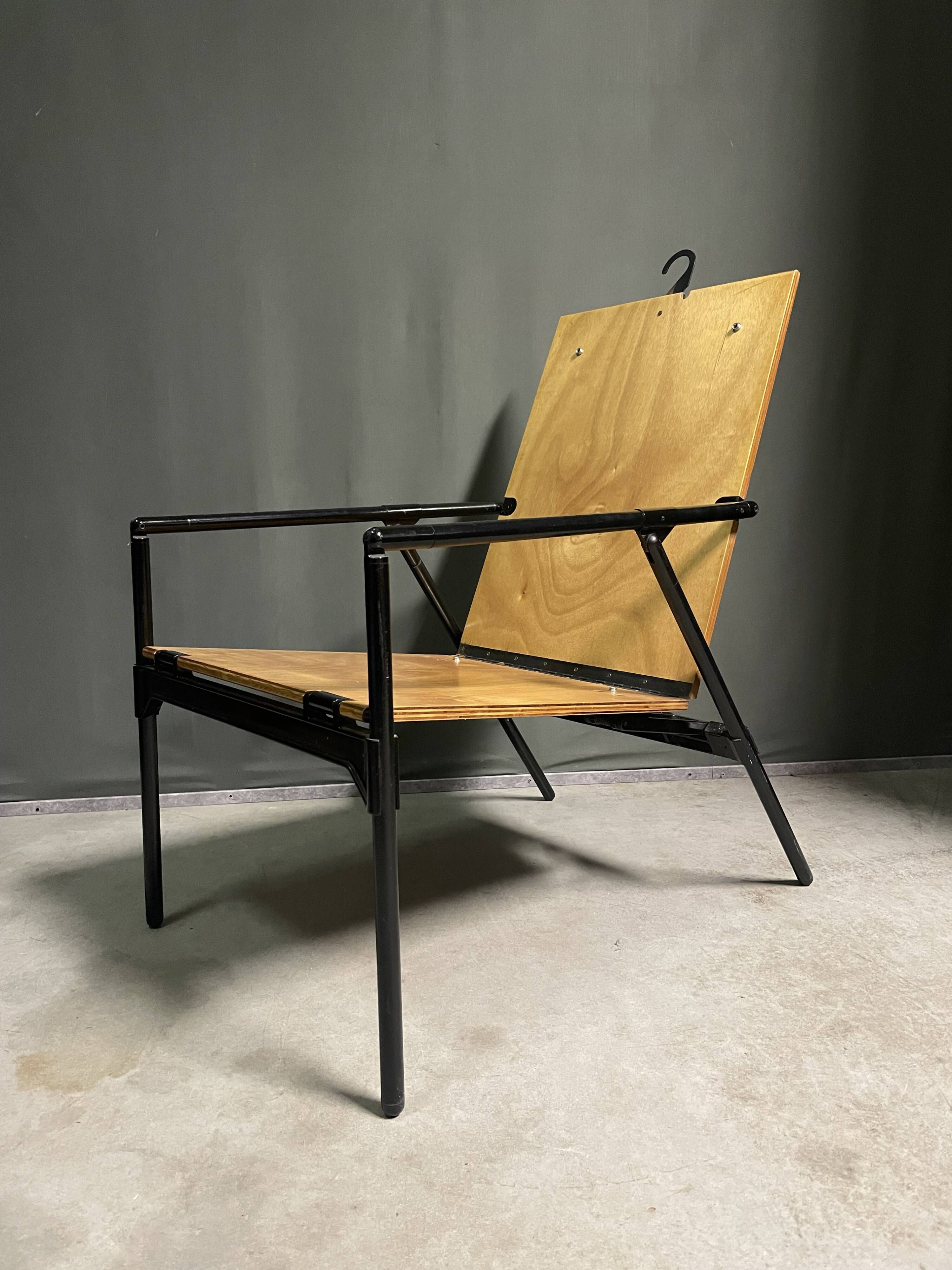 Rare Richard sapper folding chair for B&B italia,