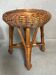 Vintage wicker / bamboo stool
