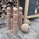 Wooden bowling game