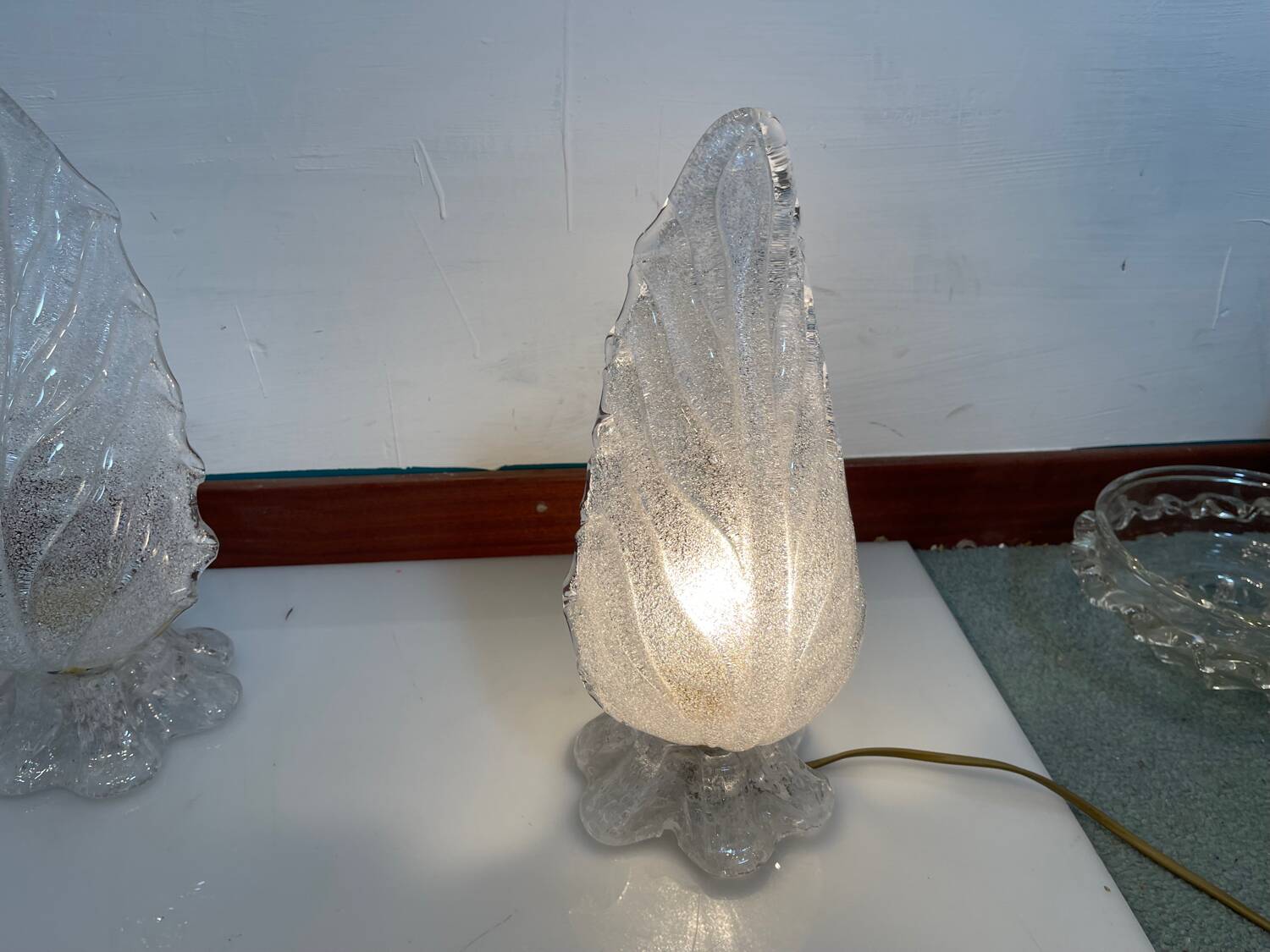 Murano Glass Table Lamps Set of 2
