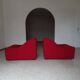 Pair of chromatic swivel armchairs by Kwok Hoi Chan, Steiner