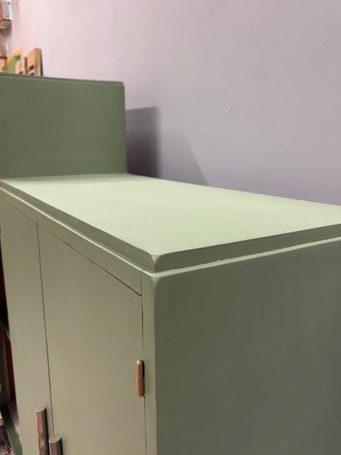 Asymmetrical wardrobe from the 1950s.