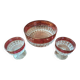 Salad bowl set and its 2 crystal cups