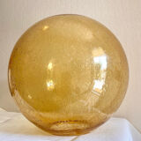 Large blown glass globe with bubbles
