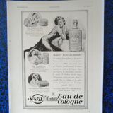Une publicité papier eau de Cologne  4711  issue d'une revue d'époque  1931