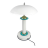 Lampe champignon blanche Cima 9105 années 80/90