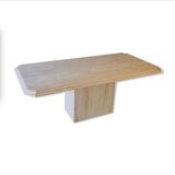 Travertine dining table