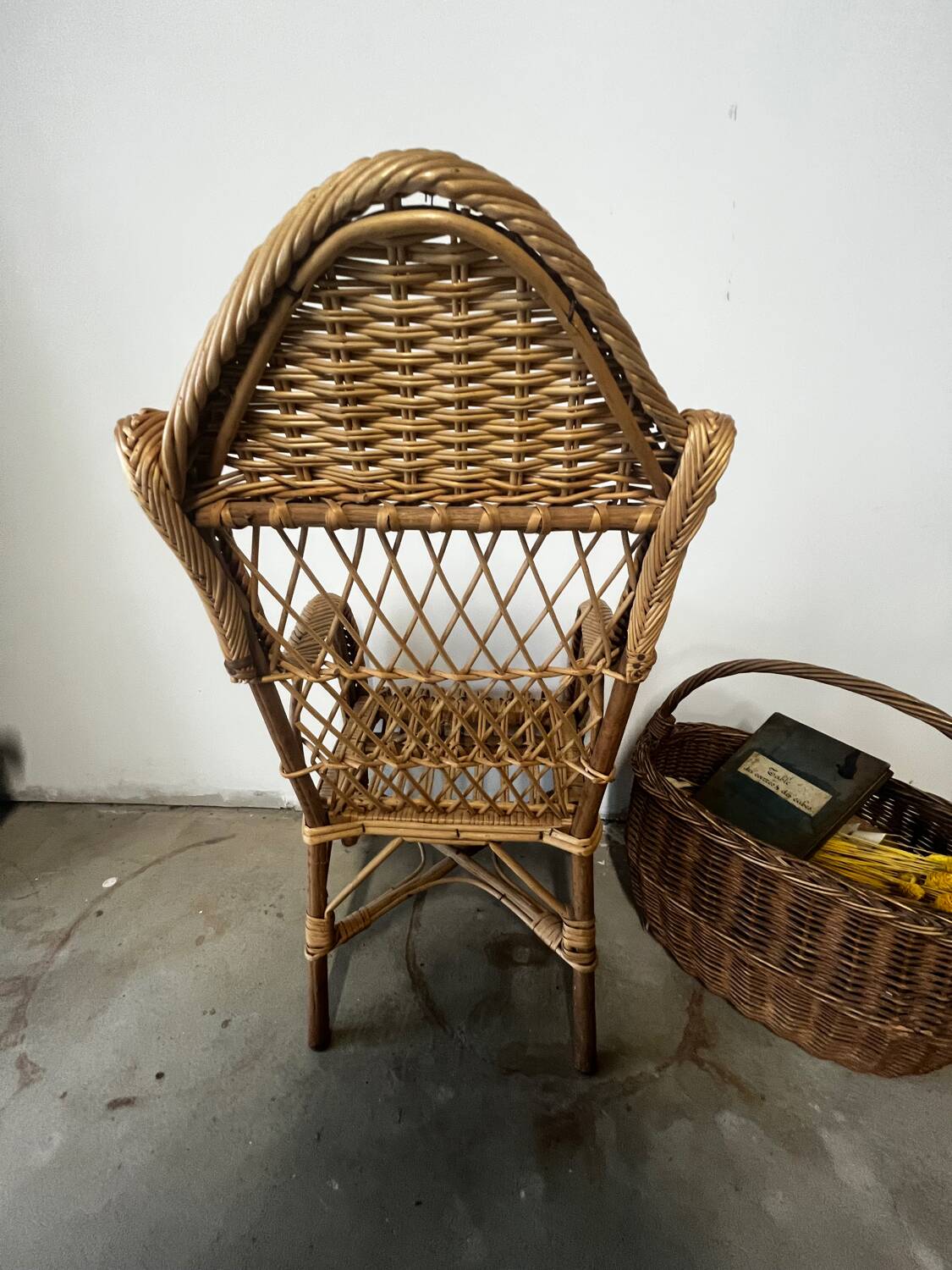 Children's rattan armchair