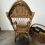Children's rattan armchair