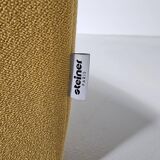 Kwok Hoi Chan "Chromatic" modular sofa in orange, yellow and cream.