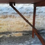 Folding brewery table