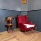 Chaise lounge vintage italienne