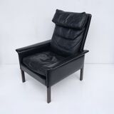 Vintage Retro Danish High Back Armchair Designed by H.Olsen Denmark 1960s