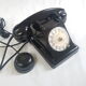 Rotating black bakelite rotary phone french france vintage U43